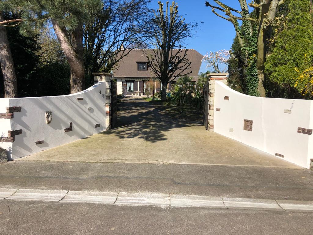 Nettoyage mur cloture acheres 78260 après