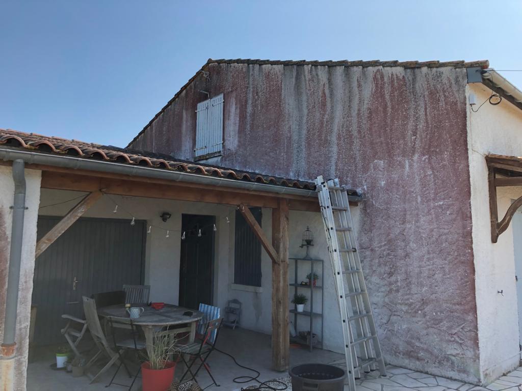 Ravalement facade acheres 78260 avant