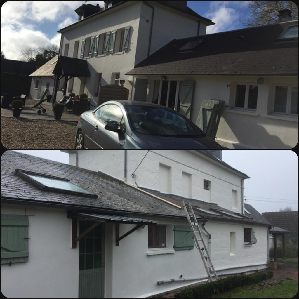 Peinture exterieure maison volets acheres 78260